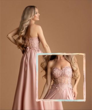 💗 Novinka! Růžové šaty s kamínkovým korzetem, které okouzlí na první pohled.